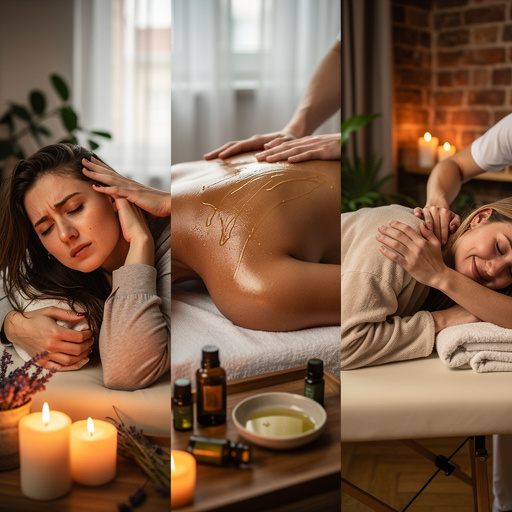 themassagelab_Lady_setting_up_massage_table_with_berlin_landscape